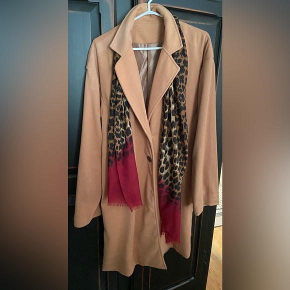 3X SHEIN Curve Camel Light Weight Coat - Picture 9 of 10